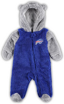 Outerstuff Newborn Buffalo Bills Game Nap Teddy Fleece Bunting Pajamas - lauxsportinggoods