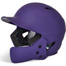 Used Champro HX Gamer Plus Bsbll Helmet w/Flap-PURPLE BODY-MATTE-Junior - lauxsportinggoods