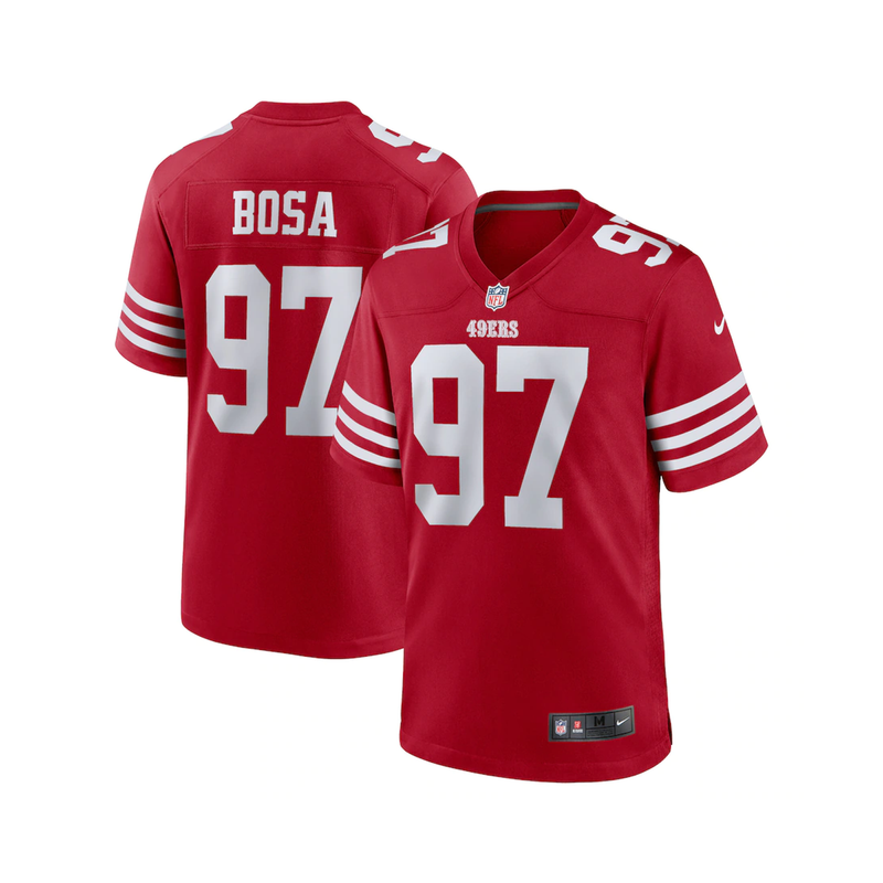Fanatics Nike Men's SF 49ers Nick Bosa Home SS Legend Jergey - Gym Red - lauxsportinggoods