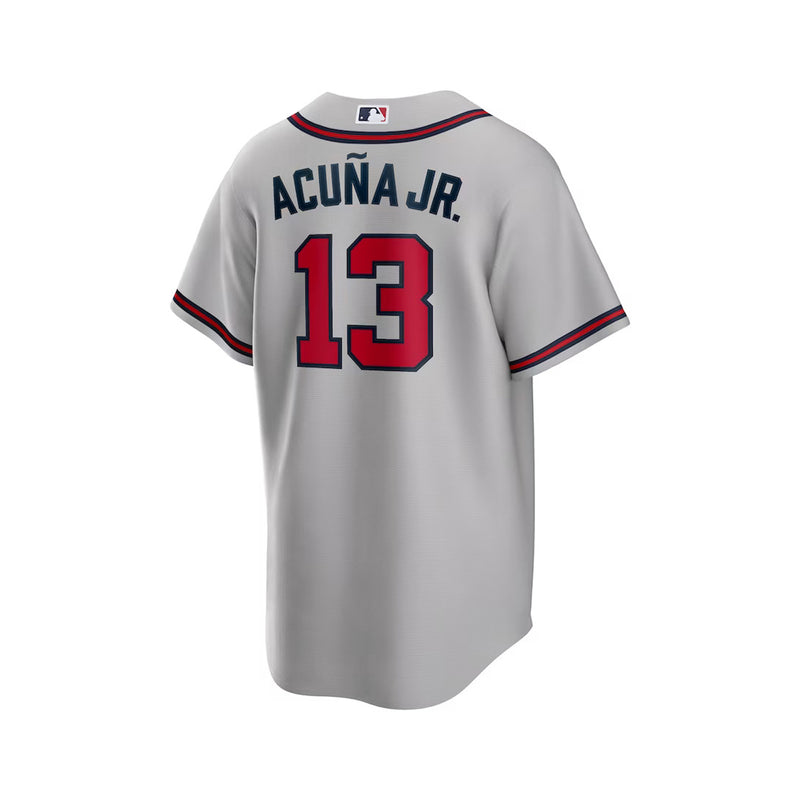 Fanatics Nike Men's Atlanta Braves Ronald Acuna Jr. S/S Limited Jersey - Grey