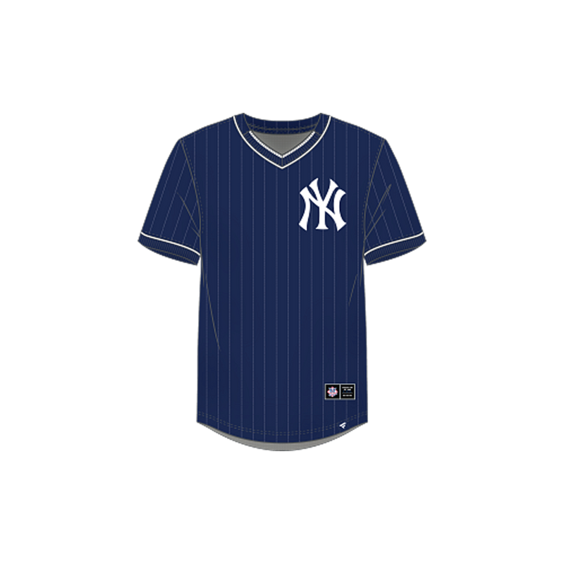 new york yankees gear Fanatics New York Yankees Challenging Victory Pullover Pinstripe SS Player Jersey
