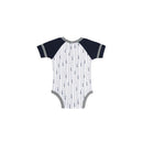 Outerstuff Infant New York Yankees White Three-Piece Play Ball Raglan Bodysuit/Booties & Bib Set - lauxsportinggoods