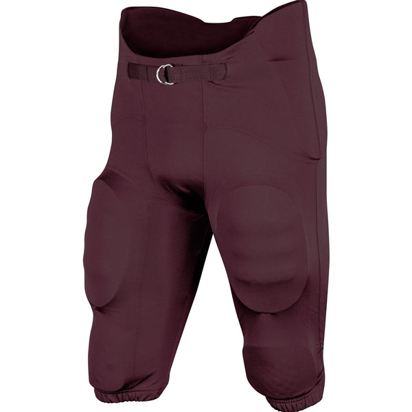 Open Box Champro Adult Terminator-2 Integrated Football Pants - Maroon - 2XLarge