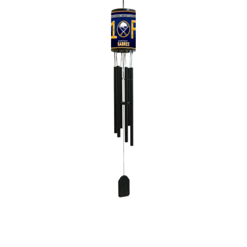 Good Tymes Enterprises Buffalo Sabres Wind Chime - Matte Black - 33 inch - lauxsportinggoods
