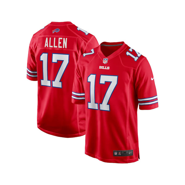 Fanatics Nike Men's Buffalo Bills Josh Allen #17 SS Limited Jersey - Red - lauxsportinggoods