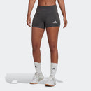 adidas Women's 4 Inch Volleyball Shorts - Team Dark Grey/White - lauxsportinggoods