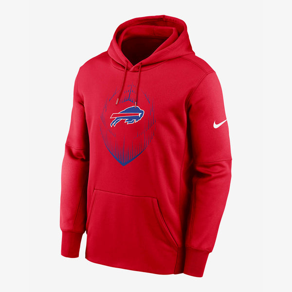 Fanatics Nike Men's Buffalo Bills Therma Pullover Hoodie - Red