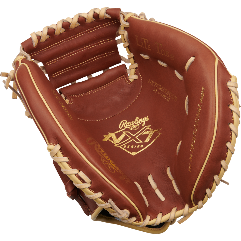 Rawlings NXT Series Catchers Mitt 32.5-Inch Baseball Glove - RHT - Tan