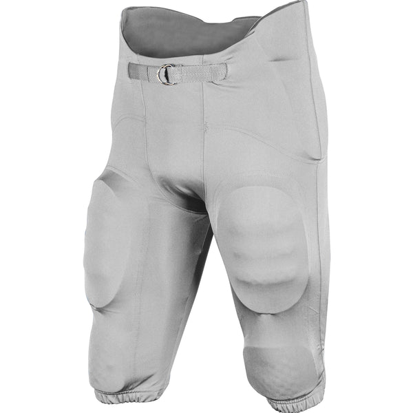 Open Box Champro Adult Terminator-2 Integrated Football Pants - Silver - 2XLarge - lauxsportinggoods