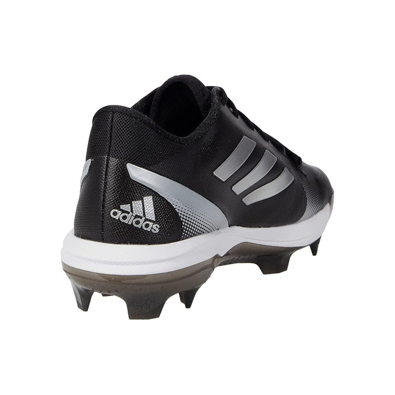 Open Box Adidas PureHustle2 TPU Ladies Softball Cleats - Black/Silver - 6.5 - lauxsportinggoods