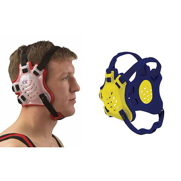 Open Box Cliff Keen - F5 Tornado Series Wrestling Headgear - Gold/Navy/Navy