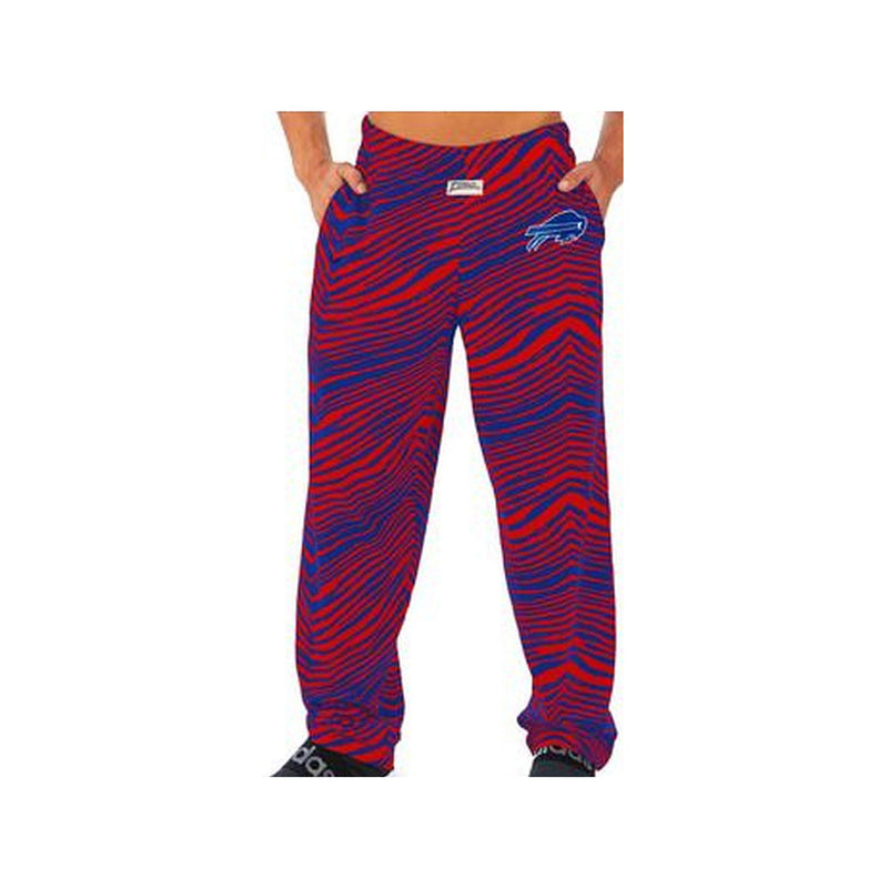 Zubaz - Buffalo Bills Blue/Red Zebra Pants Left Hip Logo