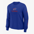 Fanatics Nike Women's Buffalo Bills Essential Long Sleeve Boxy Tee - Royal - lauxsportinggoods