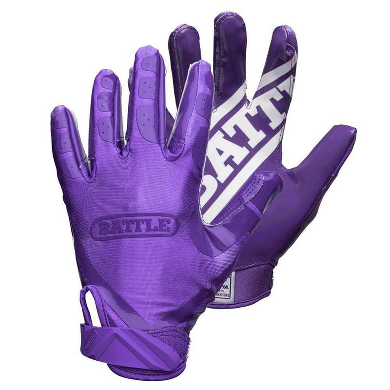 Battle Adult Double Threat Receiver Gloves - lauxsportinggoods