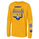 Buffalo Sabres Boy's Standout Coton Long Sleeve Tee Licensed (Vintage) - lauxsportinggoods