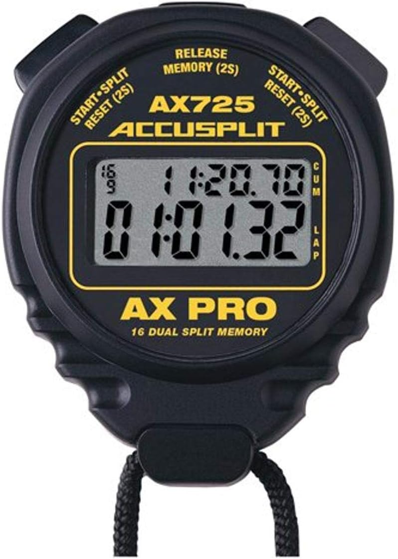 Open Box Accusplit - AX725 - AX Pro Memory Series Stopwatch - Black