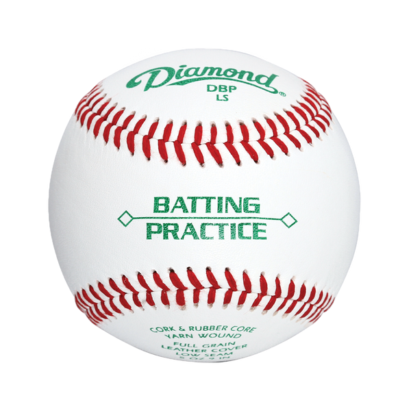 Diamond Sports DBP LS Batting Practice Low Seam Baseball - 1 Dozen