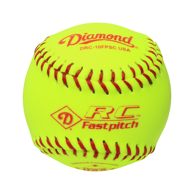 Diamond Sports DRC-10FPSC USA Reduced Comp Synthetic Softball - 10 inch - 1 Dozen