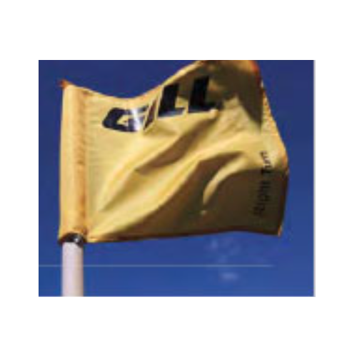 Gill Athletics 9670 Cross CountryDirectional Flag Pole - Yellow - Right Tune