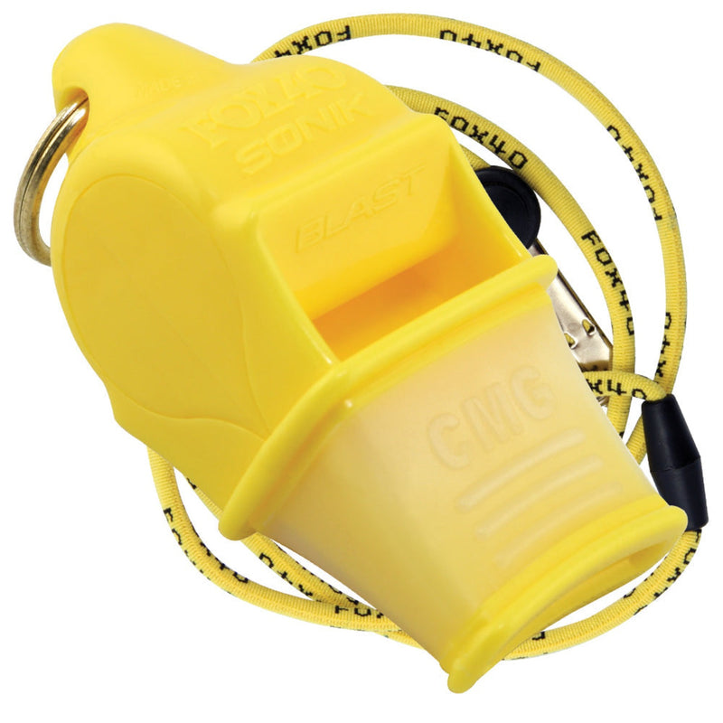 Fox 40 - 120 dB Sonik Blast CMG Safety Whistle w/ Breakaway Lanyard - lauxsportinggoods