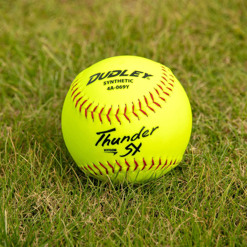 Dudley 12" USASB Thunder SX Hycon Slowpitch Softball - Dozen - lauxsportinggoods