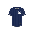 Fanatics New York Yankees Challenging Victory Pullover Pinstripe SS Player Jersey - Navy - lauxsportinggoods