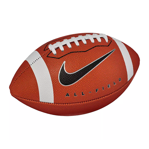 Nike All-Field 4.0 Football - Brown/White/Metallic Silver/Black - lauxsportinggoods
