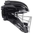 All Star Adult System Seven MVP2500 Solid Baseball Catcher's Helmet - Black
