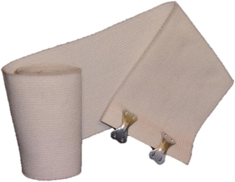 Tetra Elastic Bandage w/Clips 6" x 5Yd (Stretched Length) Latex-Free - lauxsportinggoods