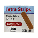 Tetra - Latex Free Flexible Fabric Bandages - 100/Box - lauxsportinggoods