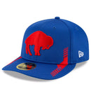 New Era Men's Buffalo Bills 2021 NFL Sideline Home Historic Low Profile 59FIFTY Fitted Hat - Royal - lauxsportinggoods