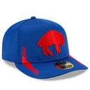 New Era Men's Buffalo Bills 2021 NFL Sideline Home Historic Low Profile 59FIFTY Fitted Hat - Royal - lauxsportinggoods