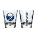 Buffalo Sabres 2 oz Glass Shot - lauxsportinggoods