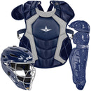 All Star Adult NOCSAE Classic Pro Professional Baseball Catcher's Kit - 16.5 inch - Navy