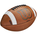 Wilson GST Leather (Tan) Football With NFHS Stamp - Official Size