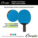 Champion Sports PN4 Table Tennis Paddle - Assorted Color