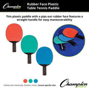 Champion Sports PN4 Table Tennis Paddle - Assorted Color