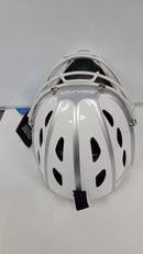 Open Box Rawlings 2-Tone Velo Softball Catchers Helmet-Adult-Silver/White - lauxsportinggoods