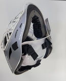 Open Box Rawlings 2-Tone Velo Softball Catchers Helmet-Adult-Silver/White - lauxsportinggoods