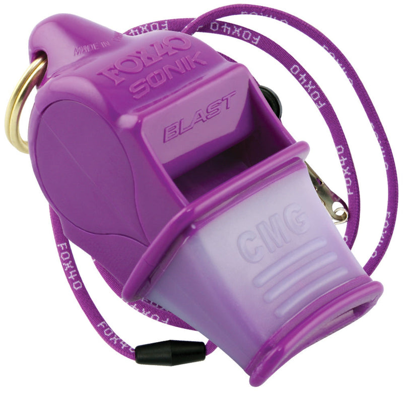 Fox 40 - 120 dB Sonik Blast CMG Safety Whistle w/ Breakaway Lanyard - lauxsportinggoods