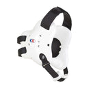 Open Box Cliff Keen Fusion Series Wrestling Headgear - White Base/Black Strap - lauxsportinggoods