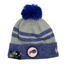 New Era Junior Buffalo Bills Knit Patch E3 Hat - Grey/Royal - lauxsportinggoods