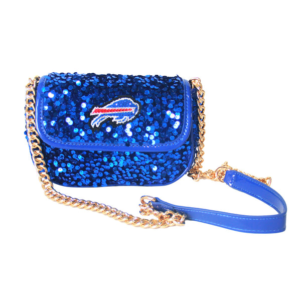 Cuce Women's Buffalo Bills Team Colored Sequin Crossbody