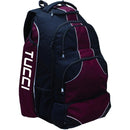 Tucci Large Plus Team Travel Baseball Bat Backpack - Black/Maroon - lauxsportinggoods