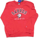 Starter Men's Buffalo Sabres Full Front Screen Print Classic Crewneck Sweatshirt - lauxsportinggoods