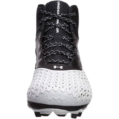 Used Under Armour Men's Hammer MC Football Shoe - Black-White - 10 - lauxsportinggoods