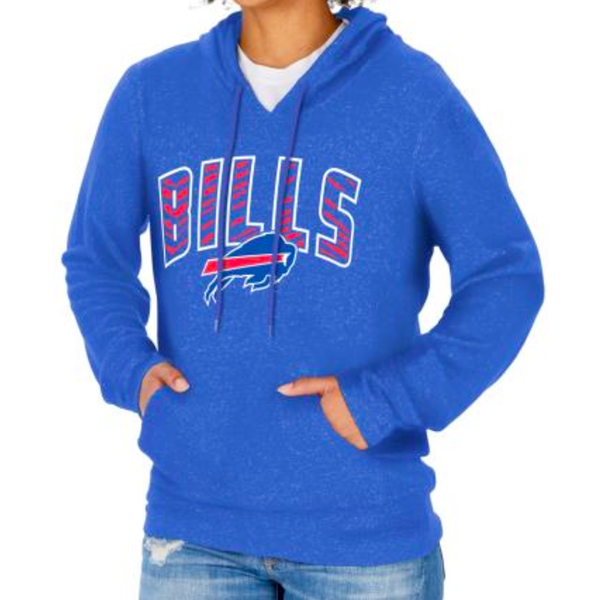 Zubaz Women's Buffalo Bills Zebra Print Graphic Soft Hoody - Team Color - lauxsportinggoods