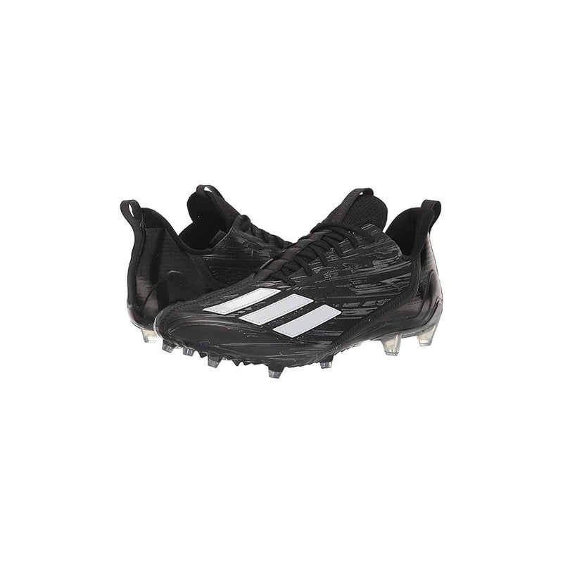 Open Box Adidas Adizero Low Mens Athletic Football Cleats - Black/White - 14 - lauxsportinggoods