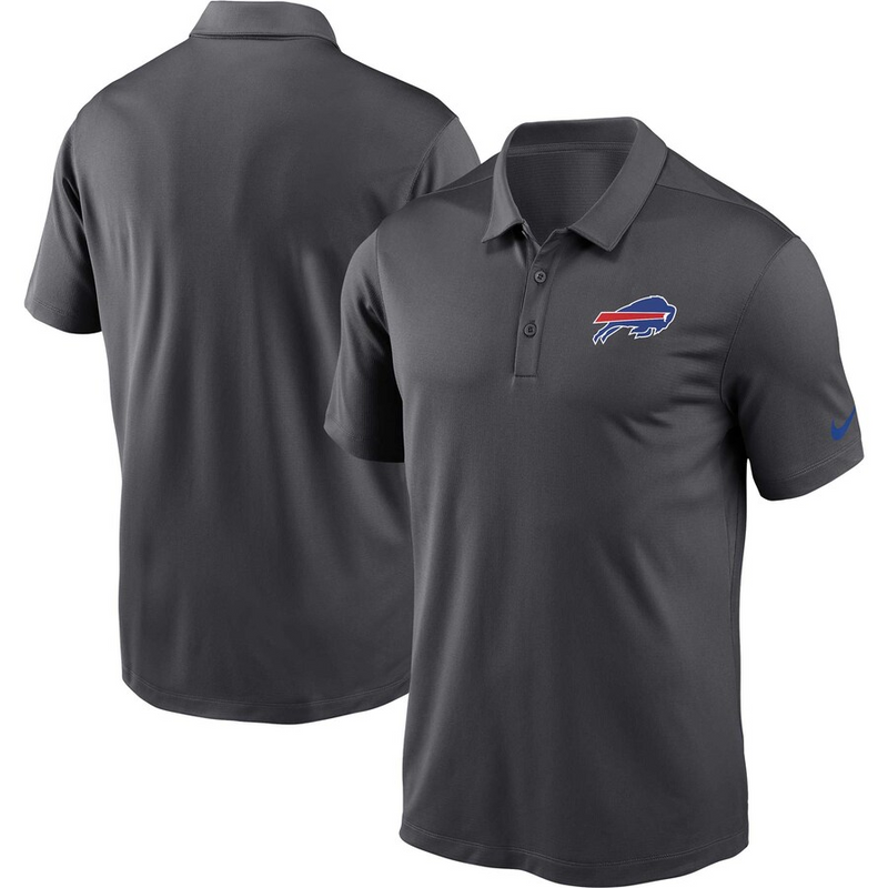 Fanatics Nike Men's Buffalo Bills Franchise Short Sleeve Polo - Anthracite