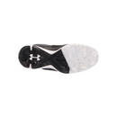 Open Box Under Armour Girl's UA Glyde RM Jr. Softball Cleats - Black/White - 3 - lauxsportinggoods